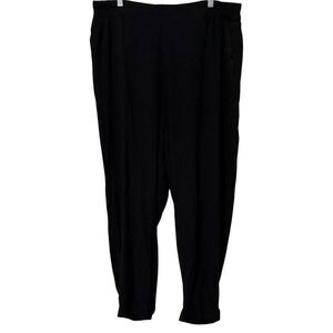 Universal Standard Black Dylan Luxe Twill Jogger Chino Pants Womens M (2X 18/20)